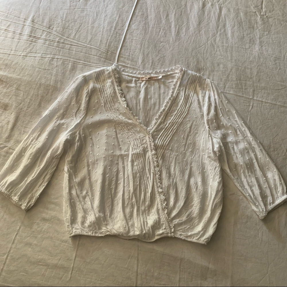 V-neck blouse
